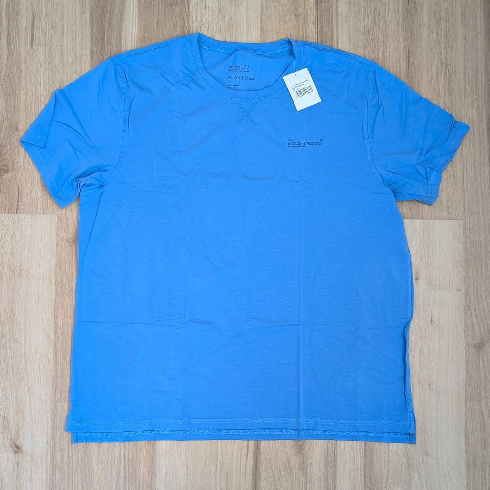 NWT Eubi premier Bamboo Short Sleeve T-Shirt Blue XXL